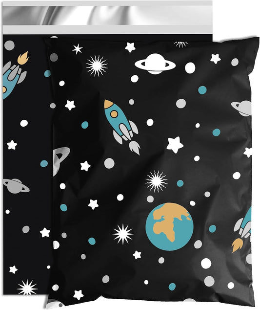 Planets Poly Mailer 10x13 Inch 100 Pcs, Waterproof Shipping Bags for Clothing, Tear-Resistant Mailier Bags, Strong Mailing Bags with Self-Seal