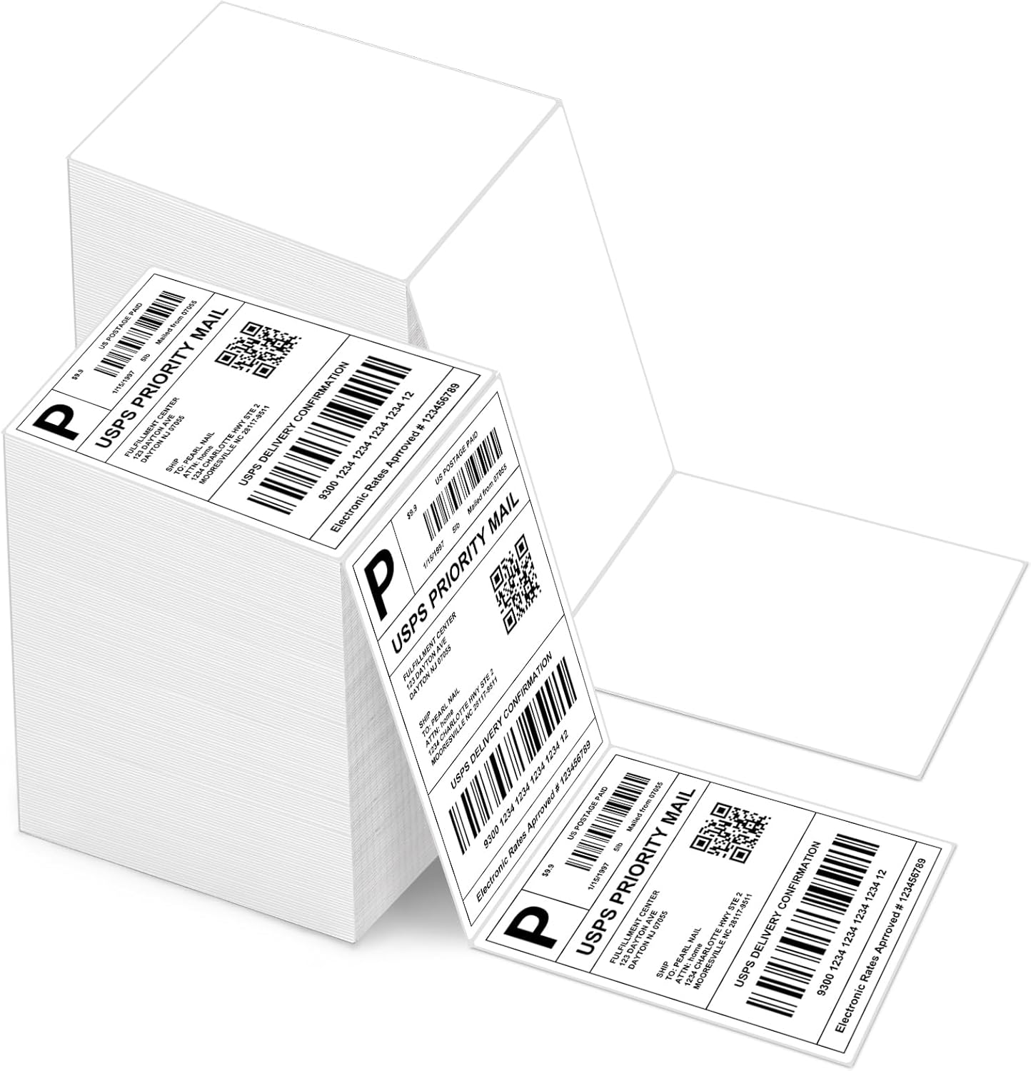4x6 Thermal Labels - Waterproof Shipping Stickers for Thermal Printers, All-Purpose Label Stickers, White, 1000/Pack (2-Pack)