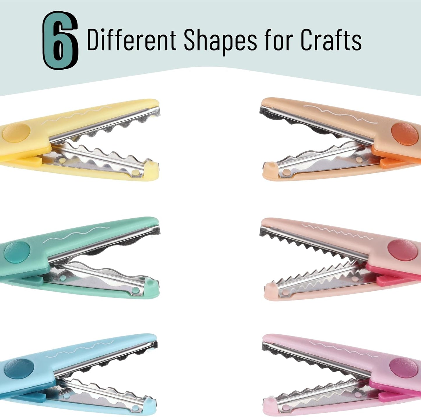 Mr. Pen Craft Scissors - Decorative Edge, 6 Pack, Zig Zag, Scrapbooking, Fancy, Pattern, Design