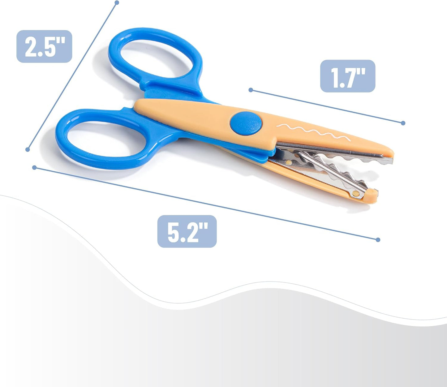 Mr. Pen- Craft Scissors Decorative Edge, 6 Pack, Spring Colors, Zig Zag Scissors for Crafting