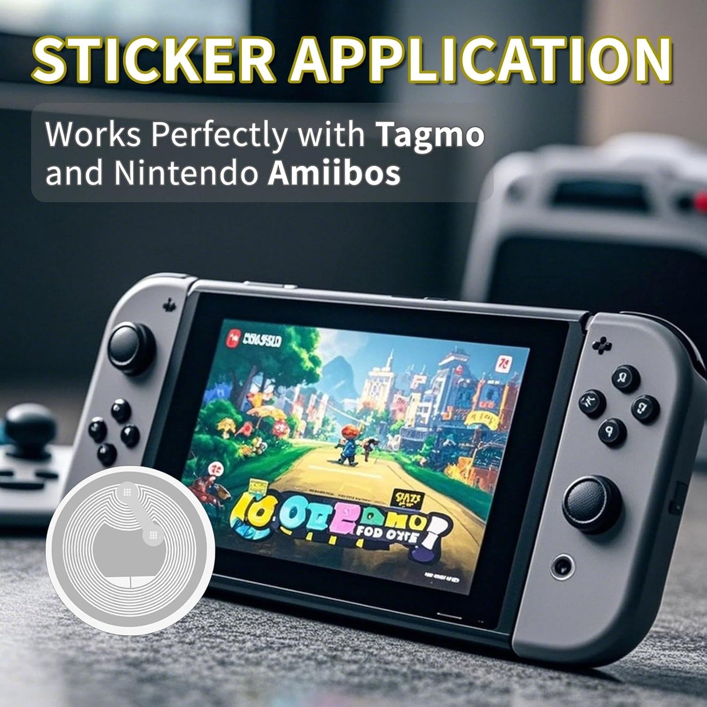 1000 PCS Round NFC Tags Stickers - NTAG213 Chip, Blank, Adhesive Labels, RFID Tags, Rewritable, 137 Bytes Memory, Compatible with All NFC-Enabled Smartphones and Devices