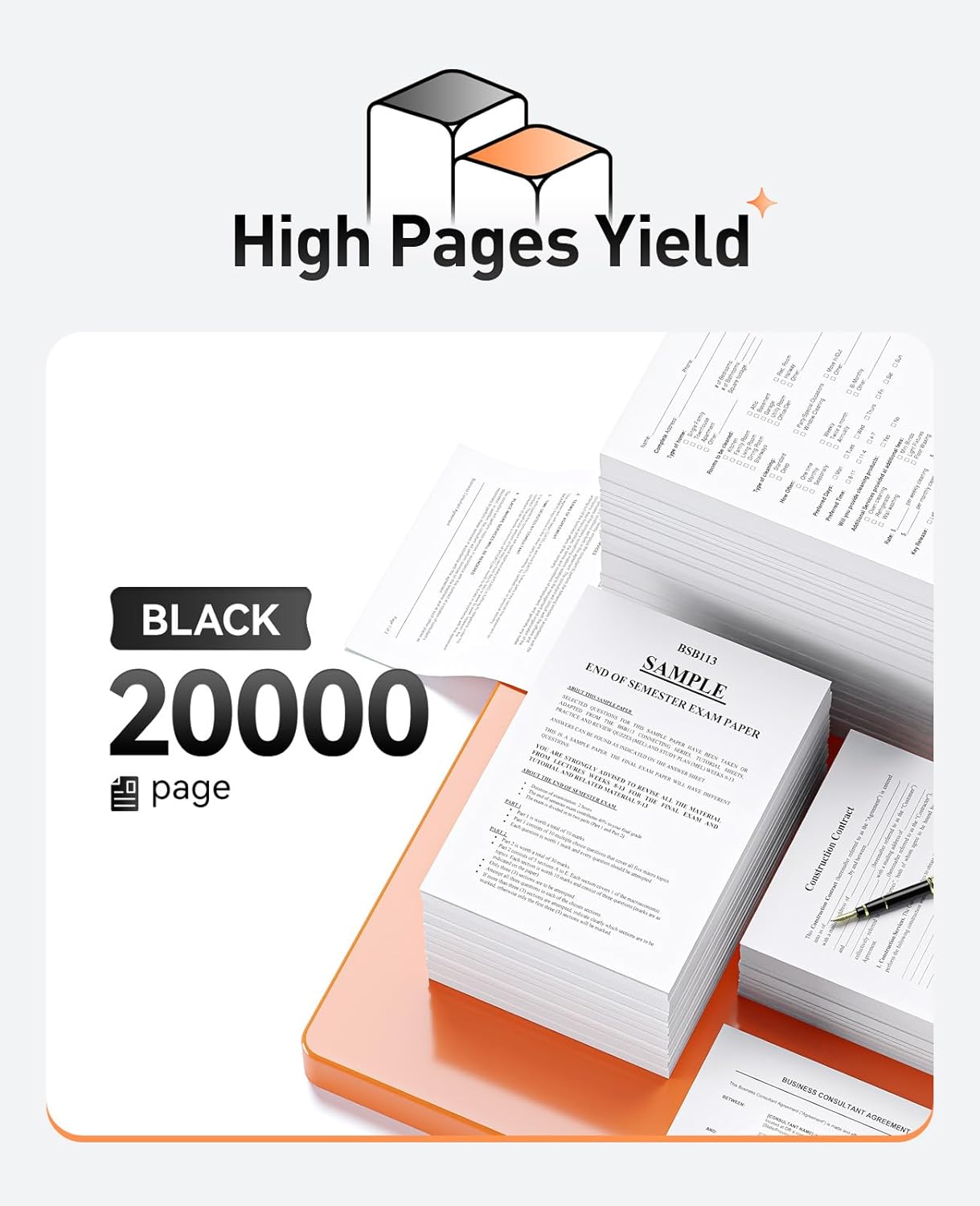 42X Black Toner Cartridge 1-Pack High Yield with Chip Replacement for HP 42X Q5942X Q1338A Cartridges Compatible with HP Laser Jet Pro MFP 4250 4220N 4250DTN 4350N 4350DTN 4300DTNSL 4345MFP Printer