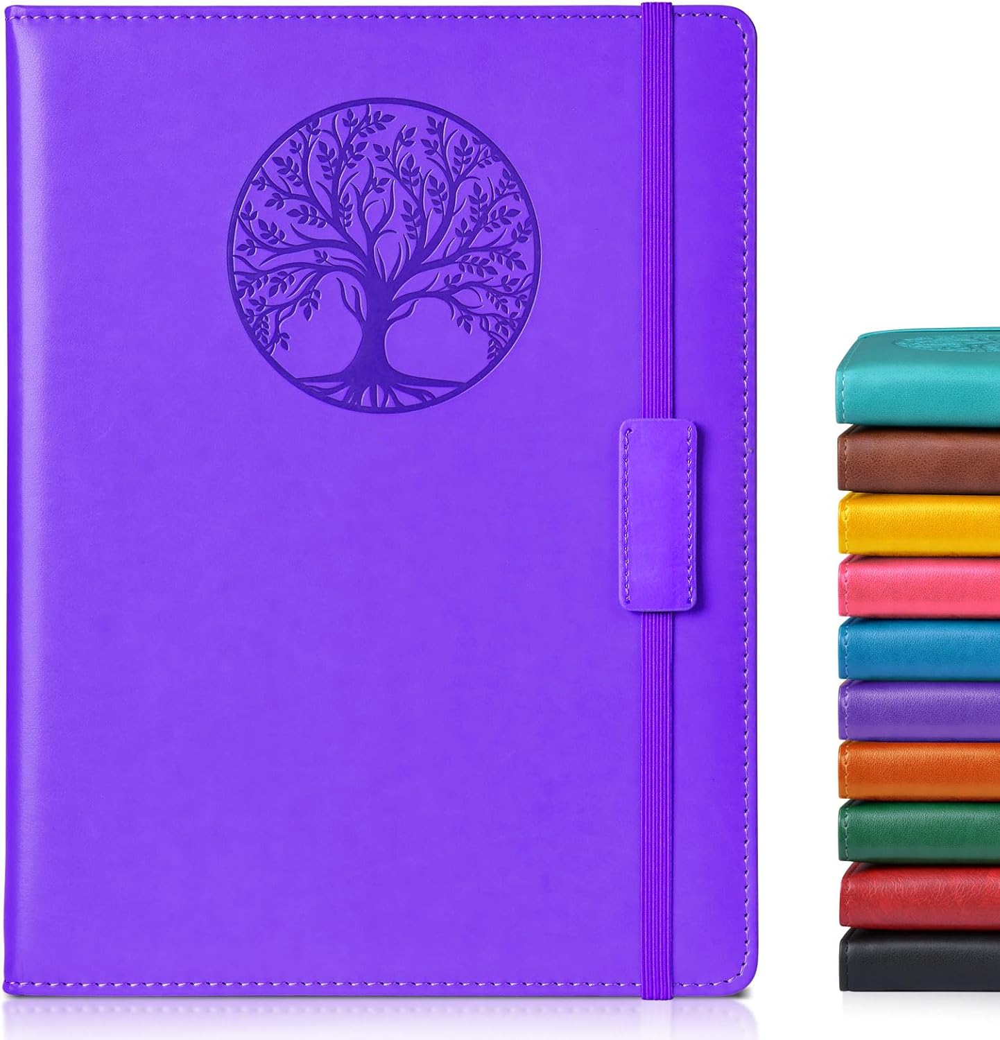 Lined Journal Notebook for Women Men,256 Pages B5 Large Hardcover Leather Journals for Writing,Travel,Business,Work,School,College Ruled Notebooks for Note Taking,Diary Notepad 7.8"×10.2"