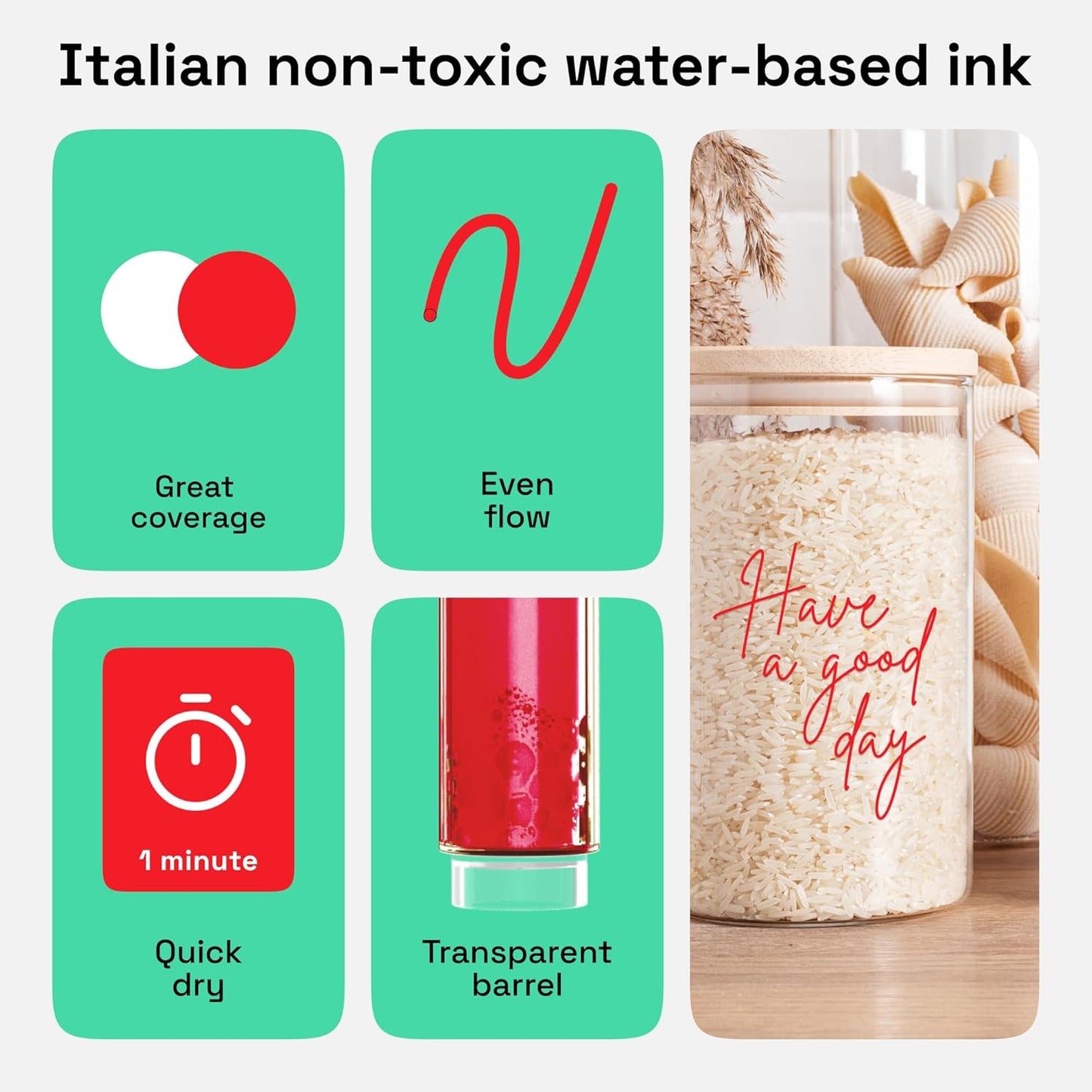 ARTISTRO 2 Red Acrylic Paint Markers - 0.7mm Extra Fine-Tip Paint Pens - Perfect for Crafting, Art Projects, & More