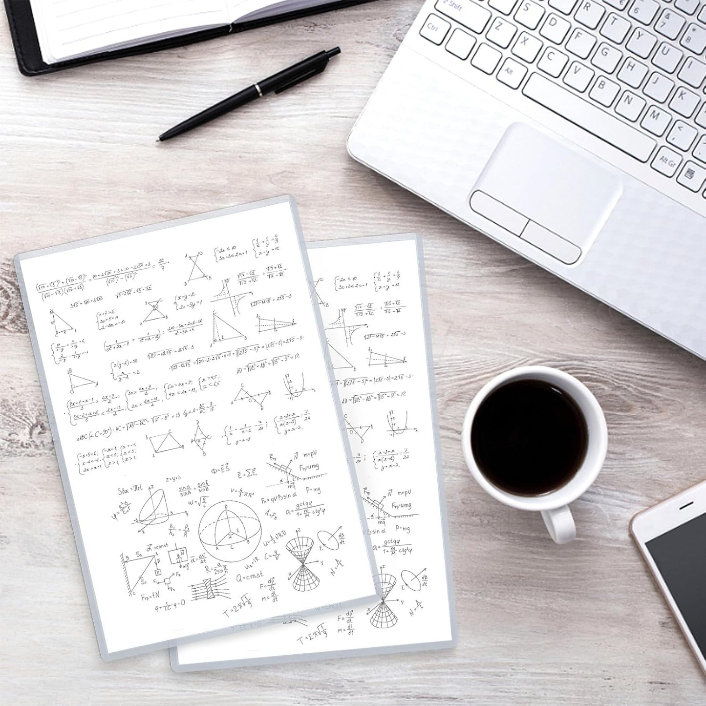 Rainmae 6 Pack 8.5" x 11" Rigid Print Protectors, Clear Waterproof Hard Plastic Page Sheet Protectors, Paper Sleeves Photo Plastic Sleeves Document Holder Birth Certificate Protector