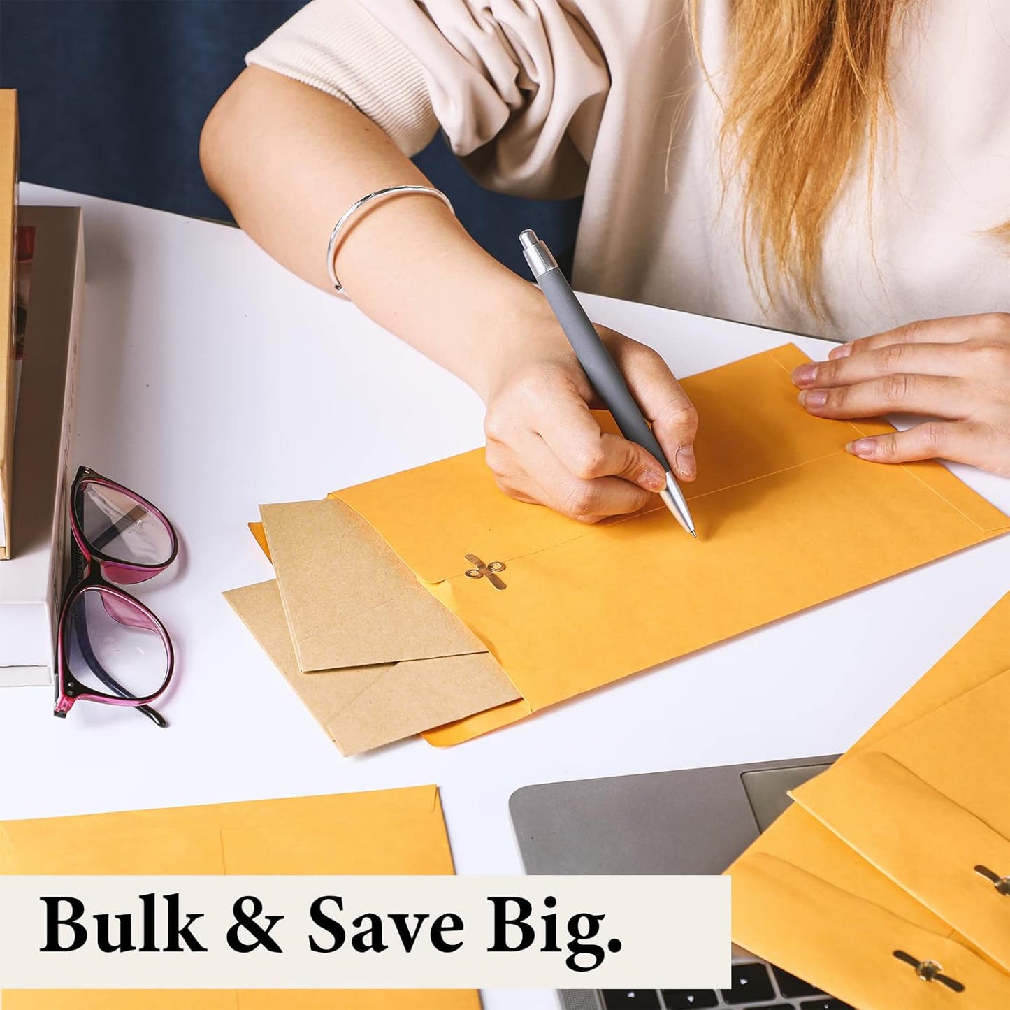 Ctosree 300 Pcs Manilla Envelopes Clasp Envelopes Bulk Brown Kraft Catalog Letter with Clasp Closure and Gummed Seal 28lb Heavyweight Paper (6 x 9 Inch,9 x 12 Inch,10 x 13 Inch)