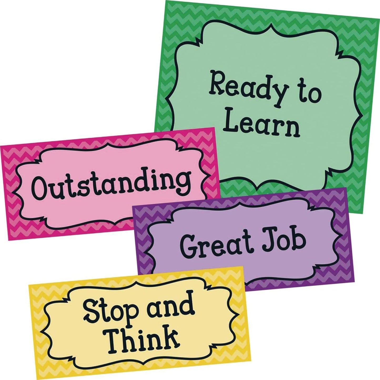 Really Good Stuff Classroom Behavior EZ-Tuck Clip-N-Track Pocket Chart and Clothespins - Track Student Actions Easily Each Day - Classroom Essentials & Must Haves