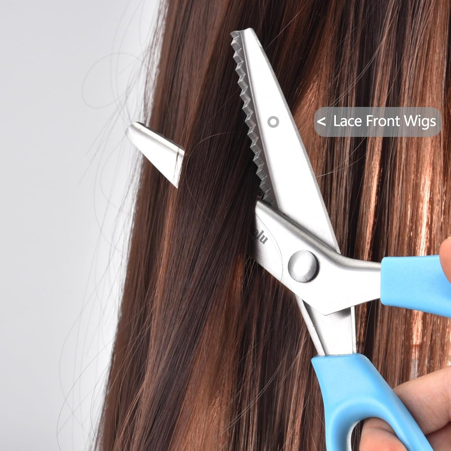 Zig Zag Scissors for lace wig, 9" Sewing Pinking Shears for Fabric Cutting, Craft Scissors Decorative Edge Paper, Ideal for Tailor, Quiltiing, Dressmaking, Scrapbooking, Home DIY, Arts&Crafting