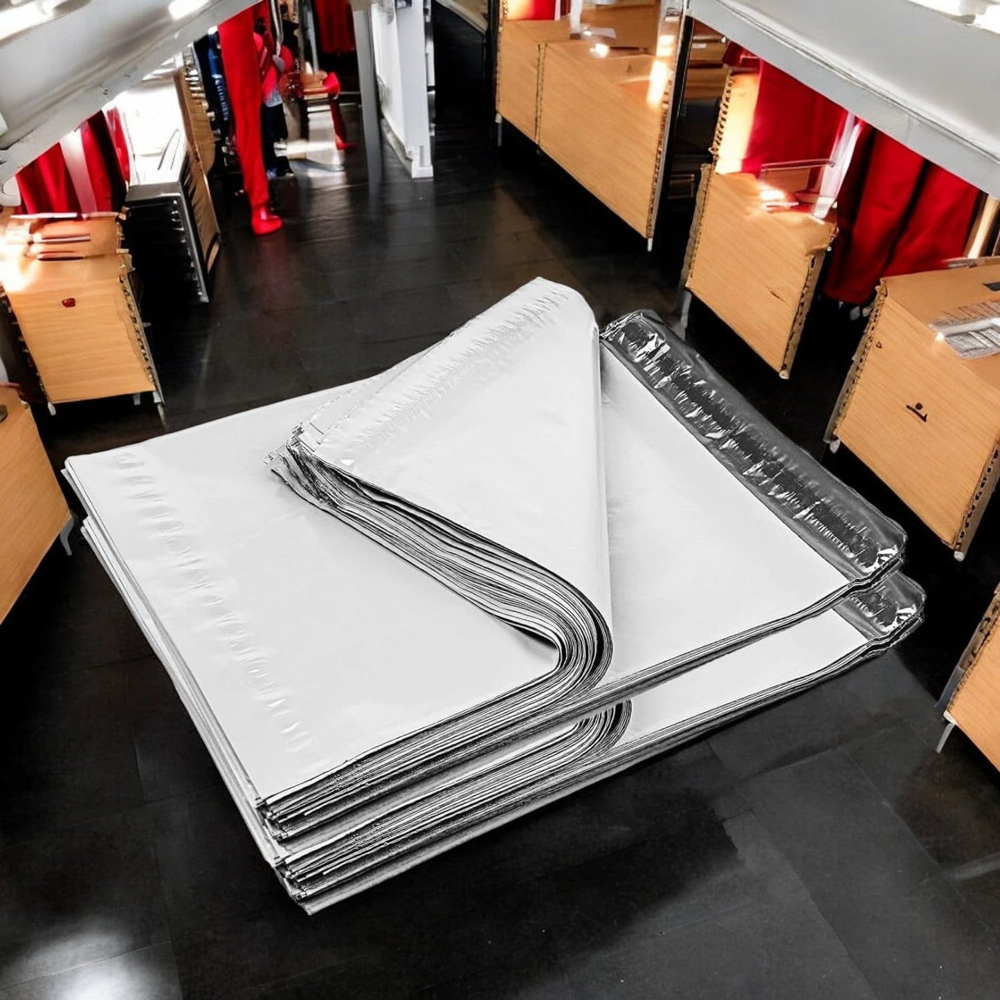 iMBAPrice 9x12 Inches White Poly Mailers, 1000-Pack Mid Size #3 White Color Poly Mailing Shipping Envelopes Bags, Self Seal Adhesive Waterproof and Tear Proof (Total 1000 Bags) in Bulk