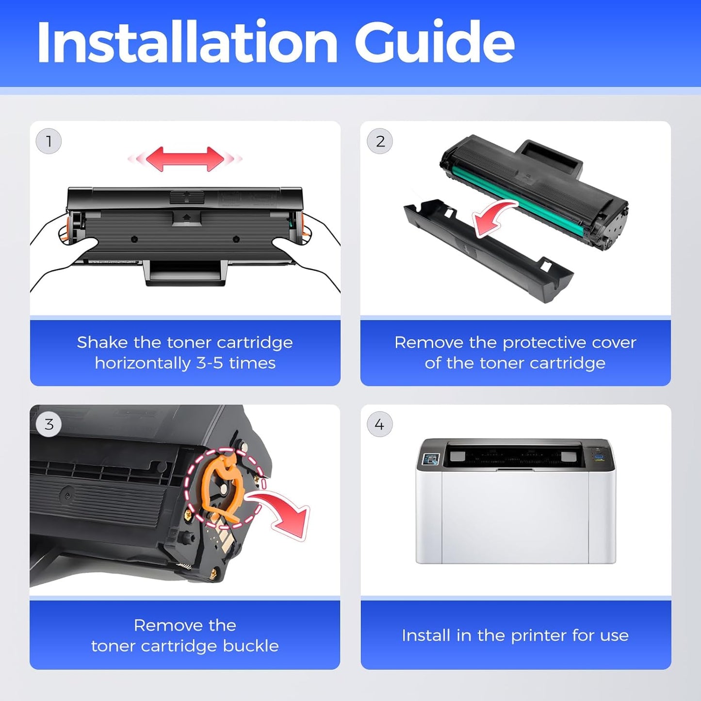 MLT-D111S Toner Cartridge High Yield Black 2-Pack Compatible for Samsung MLT-D111S 111S MLT111S D111S for Samsung Xpress M2020W M2070FW M2070W M2020 M2024W M2074FW M2070F M2022 M2026 M2070 Printer Ink