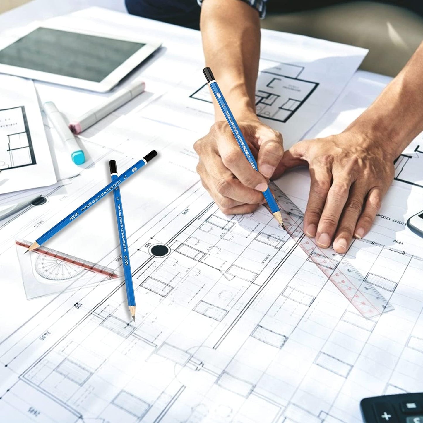 Profession Sketch Pencils 6B to 4H for Kids and Adults Drawing, Art Graphite Pencil for Artists Beginner Sketching