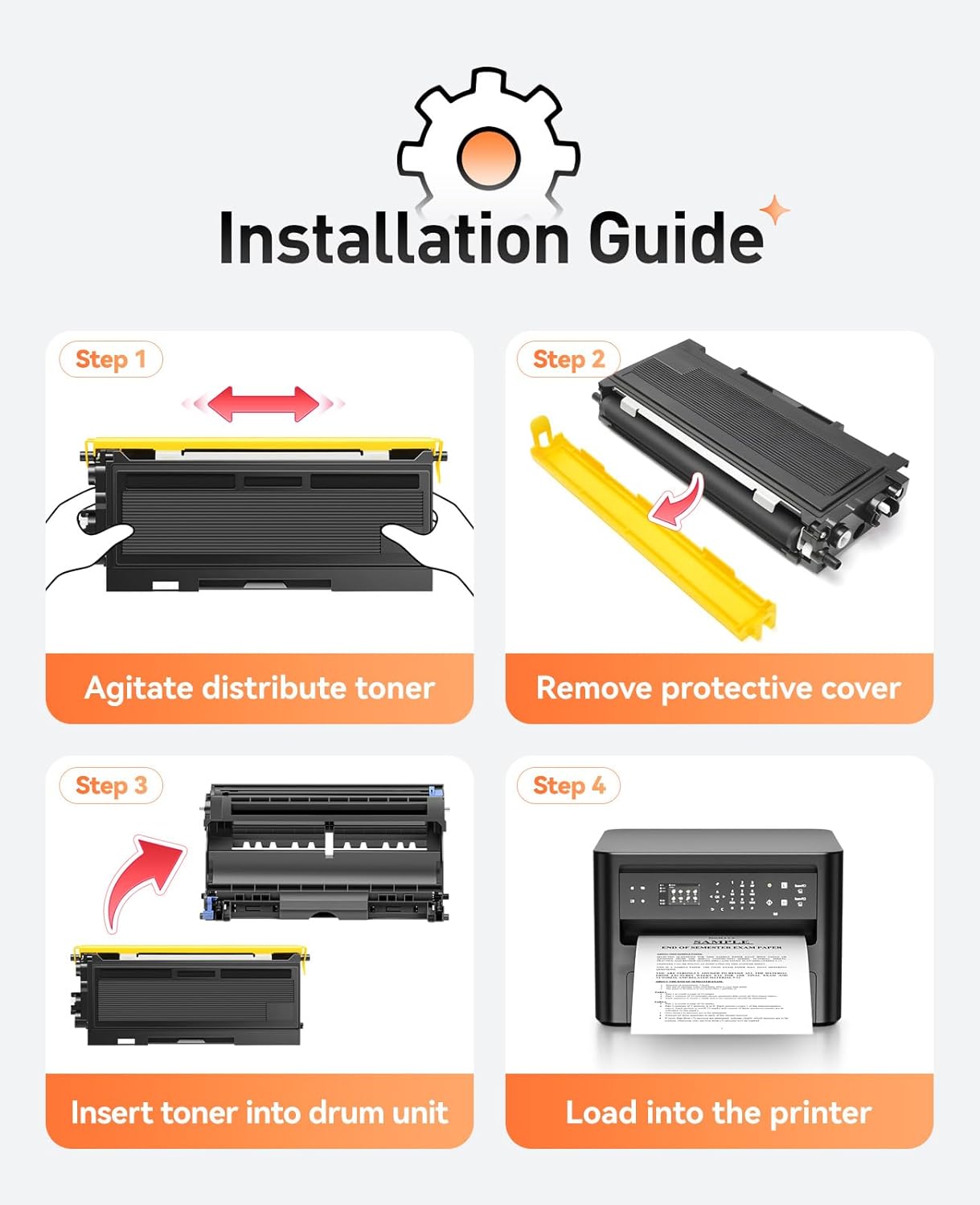 TN350 Toner Cartridge Black 2-Pack Replacement for Brother TN-350 TN350 Compatible with Brother HL-2070N HL-2040 MFC-7420 MFC-7820n intellifax 2820 2920 2850 DCP-7010 DCP-7020 MFC-7220 7225N Printer