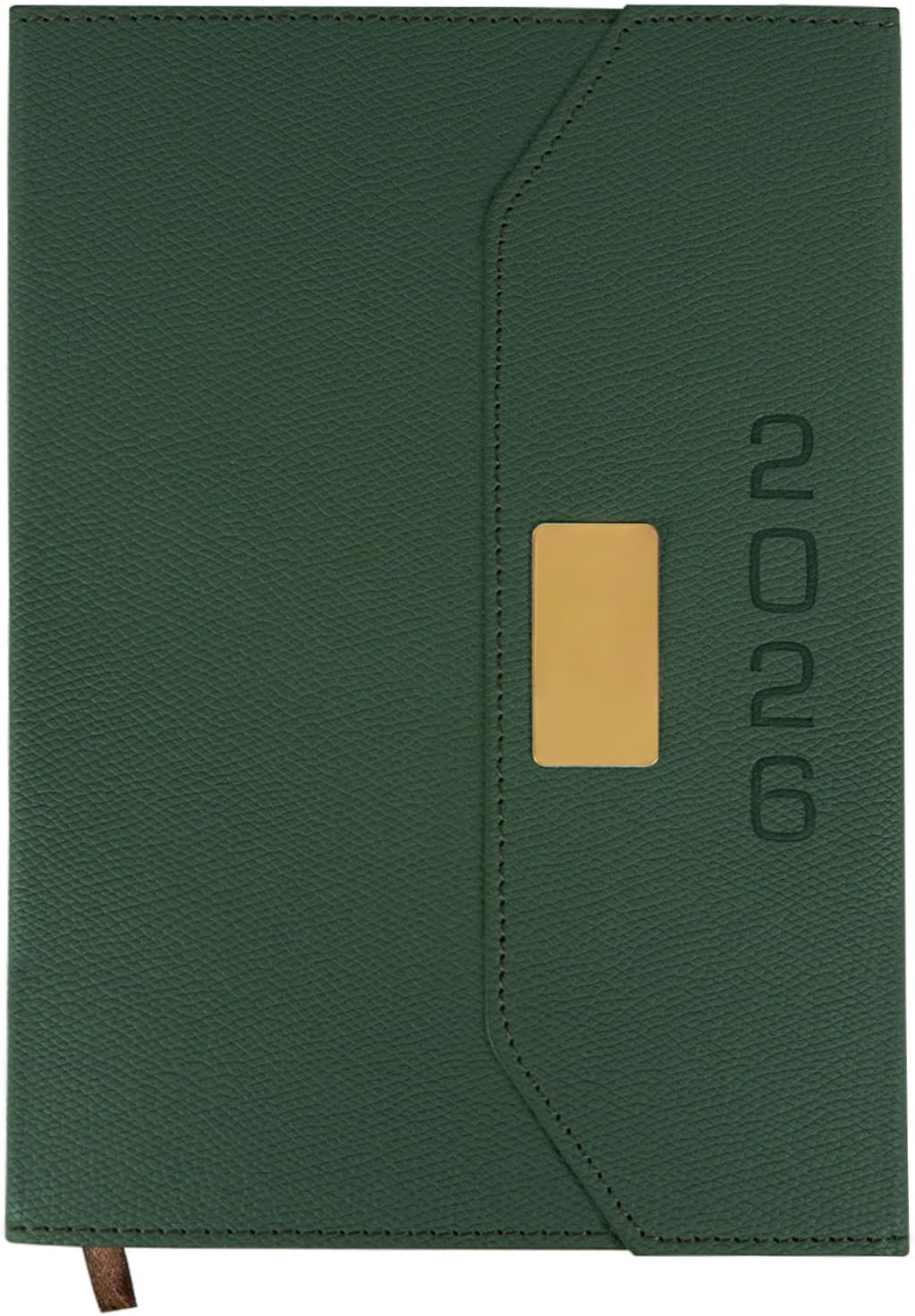 2026 Daily Monthly Planner - Calendar, January - December 2026, 100GSM Thick Paper, Leather Cover, Planner with Hourly Schedule,6.1" x 8.2", Daily Inside Page - Monthly Inside Page, Pen Holder, Bookmarks (Matcha Green)