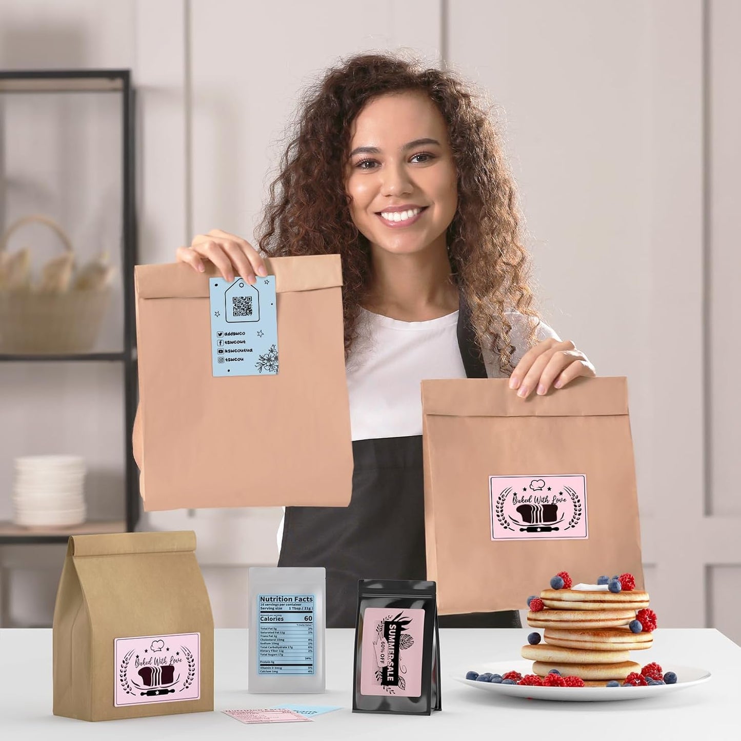 MUNBYN 4"x6" Pink Direct Thermal Shipping Labels, Commercial Grade Permanent Adhesive Fanfold Mailing Postage Label Paper for Thermal Printers and Packages, 500 Sheets per Stack