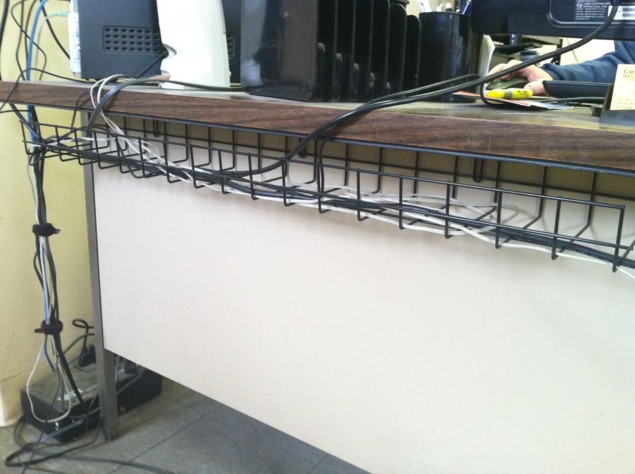 Northland Online Under Desk Cable Organizer 36 Inch Wire Tray | Under Table Cord Management Basket | Heavy Duty Steel