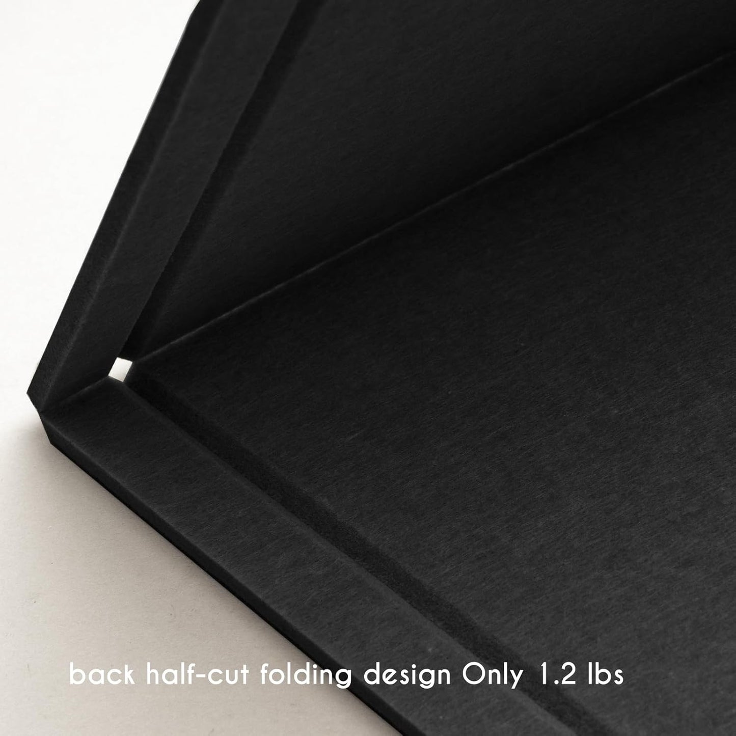 Bulletin Board, 35 x 17 1/2 inches Felt Board - Decorative Pin Board, Cork Board Alternative for Wall, Foldable Picture Board Self-Adhesive Vision Board Prayer Board with 20 Pushpins Black