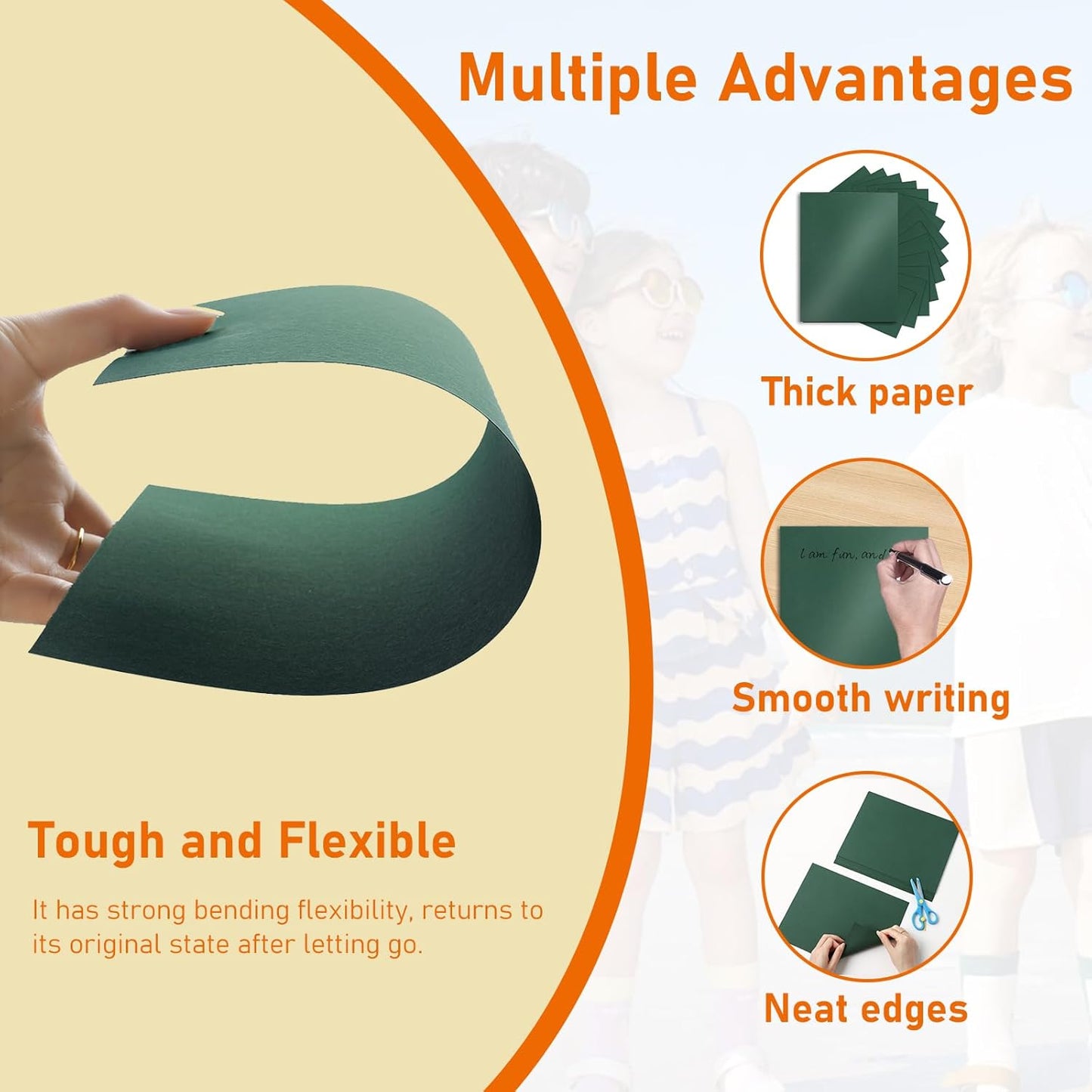 100 Sheets Dark Green Shimmer Cardstock 8.5 x 11 Scrapbook Paper, 92lb Premium Invitation Paper Card Stock for Wedding, Crafting, Greeting Cards, Making Cards, Birthday Decorations