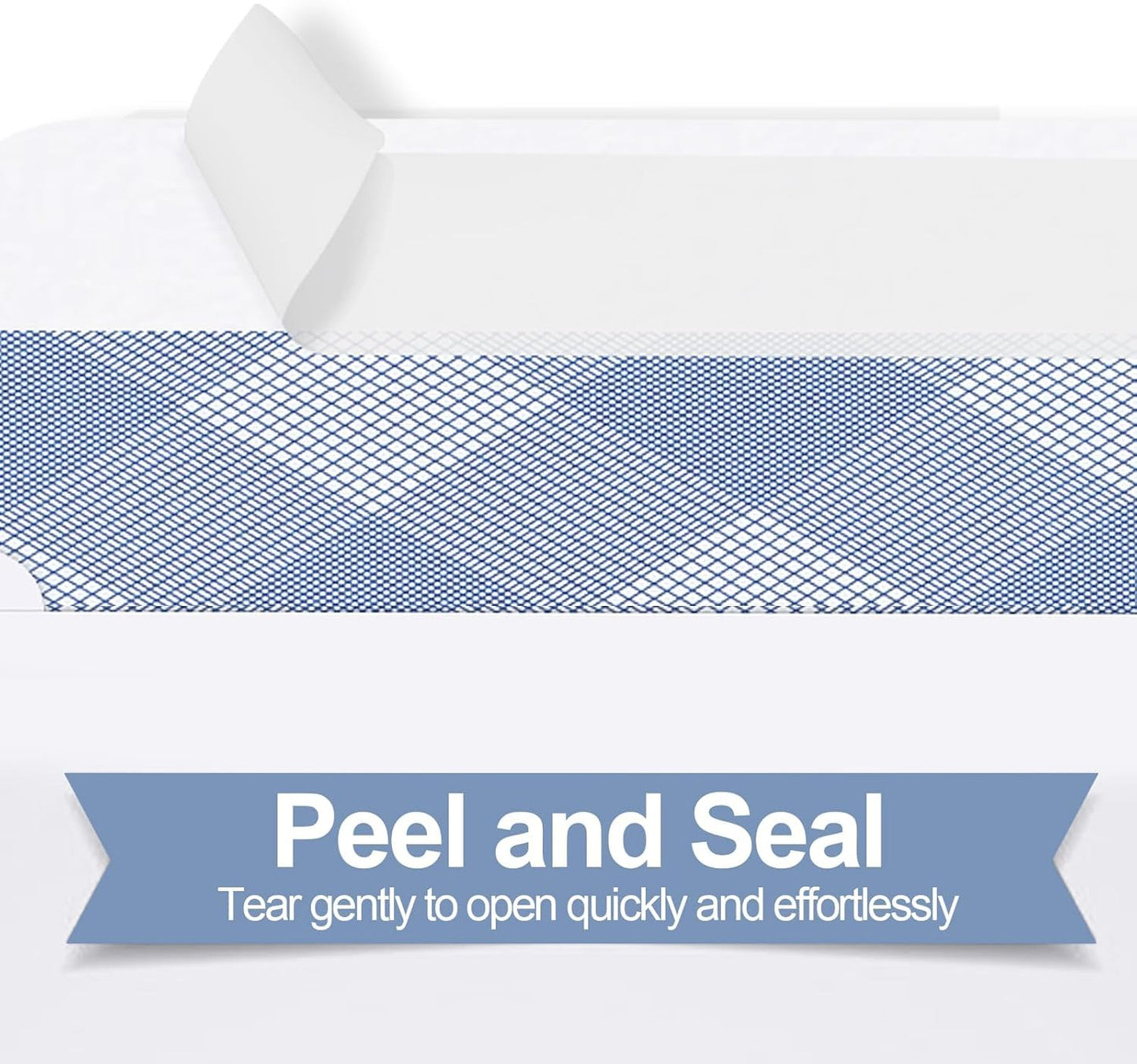 750#8 Self Seal Business Envelopes, PANDRI No.8 Double Window Design for Business and Quickbooks Check(invoice not fit), Documents Secure Mailing - Number 8 Size 3 5/8 X 8 11/16-24LB