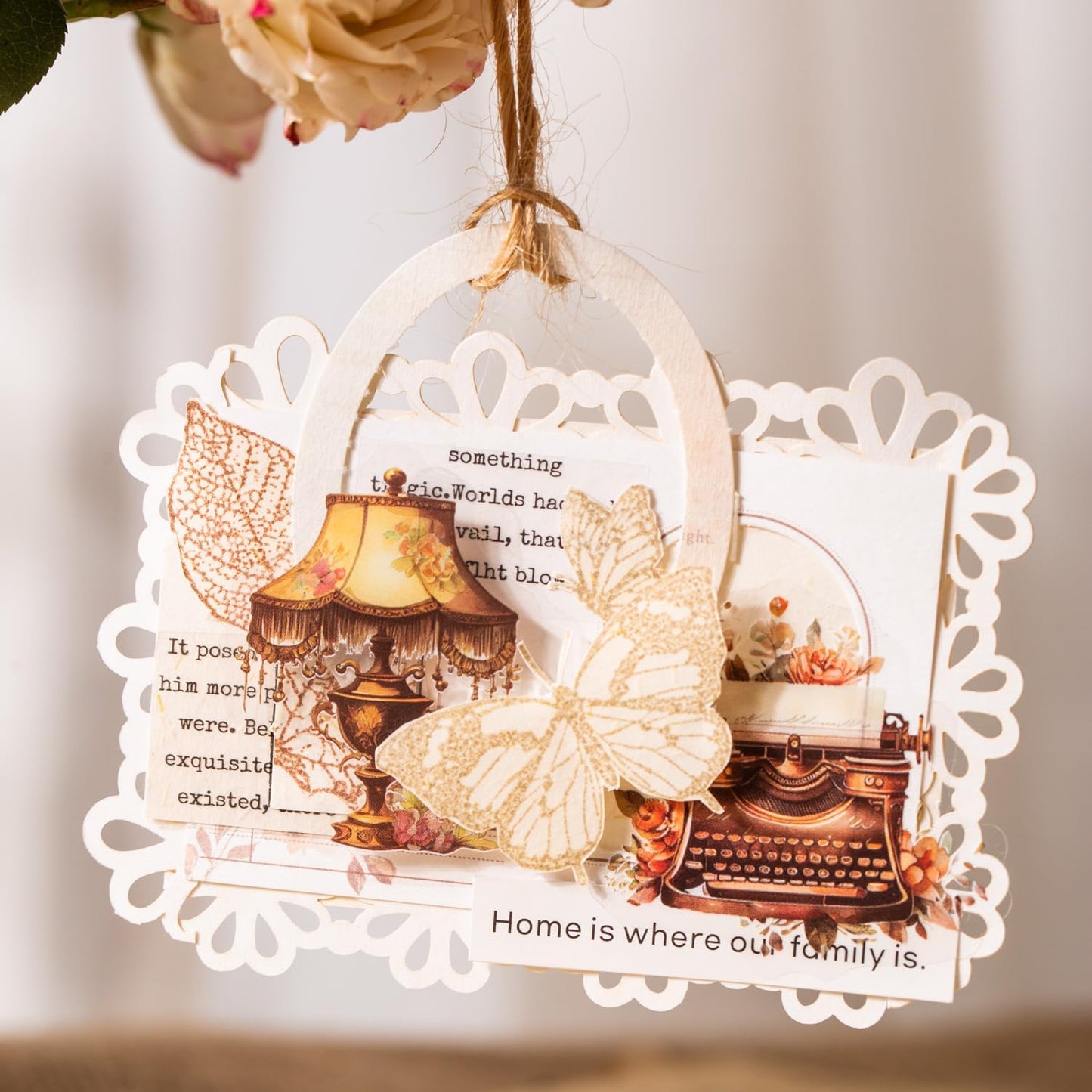 240Pcs PET Scrapbook Stickers Vintage Floral Designs for Scrapbooking DIY Crafts Waterproof Journaling Supplies Junk Journal Ephemera with Storage Organizer