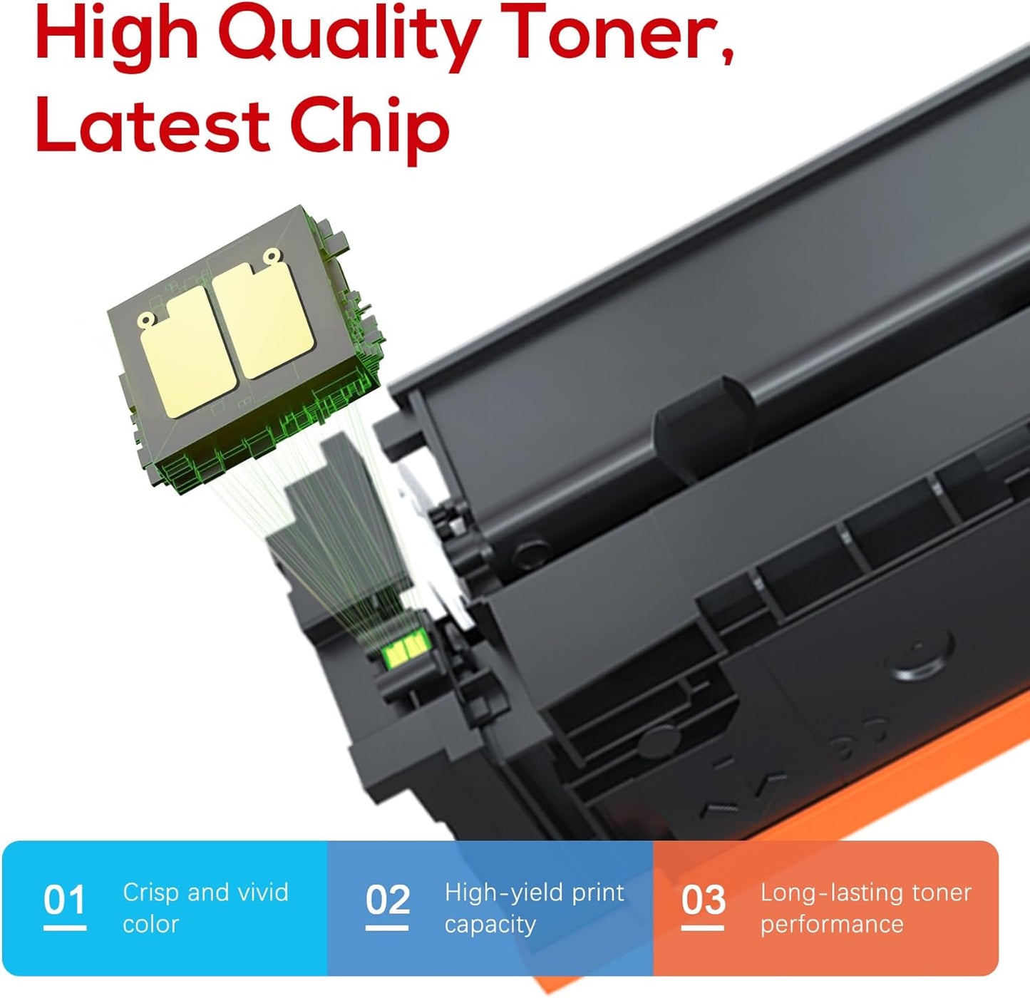 Compatible Canon 067H 067 Toner Cartridge Set Replacement for Canon 067H Compatible for Color ImageClass MF656Cdw LBP632Cdw MF654Cdw MF653Cdw LBP633Cdw MF650C LBP630C Printer (4 Pack)