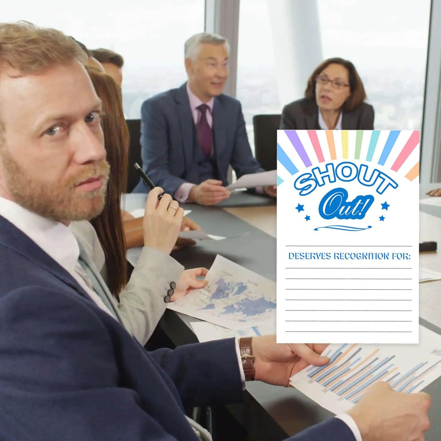 Hodmopli 100 Count Shout Out Cards For Employees,4×6 Inch Encouragement Card Office Staff, and Students - Appreciation and Recognition Reward Cards For School or Work Bulletin Board