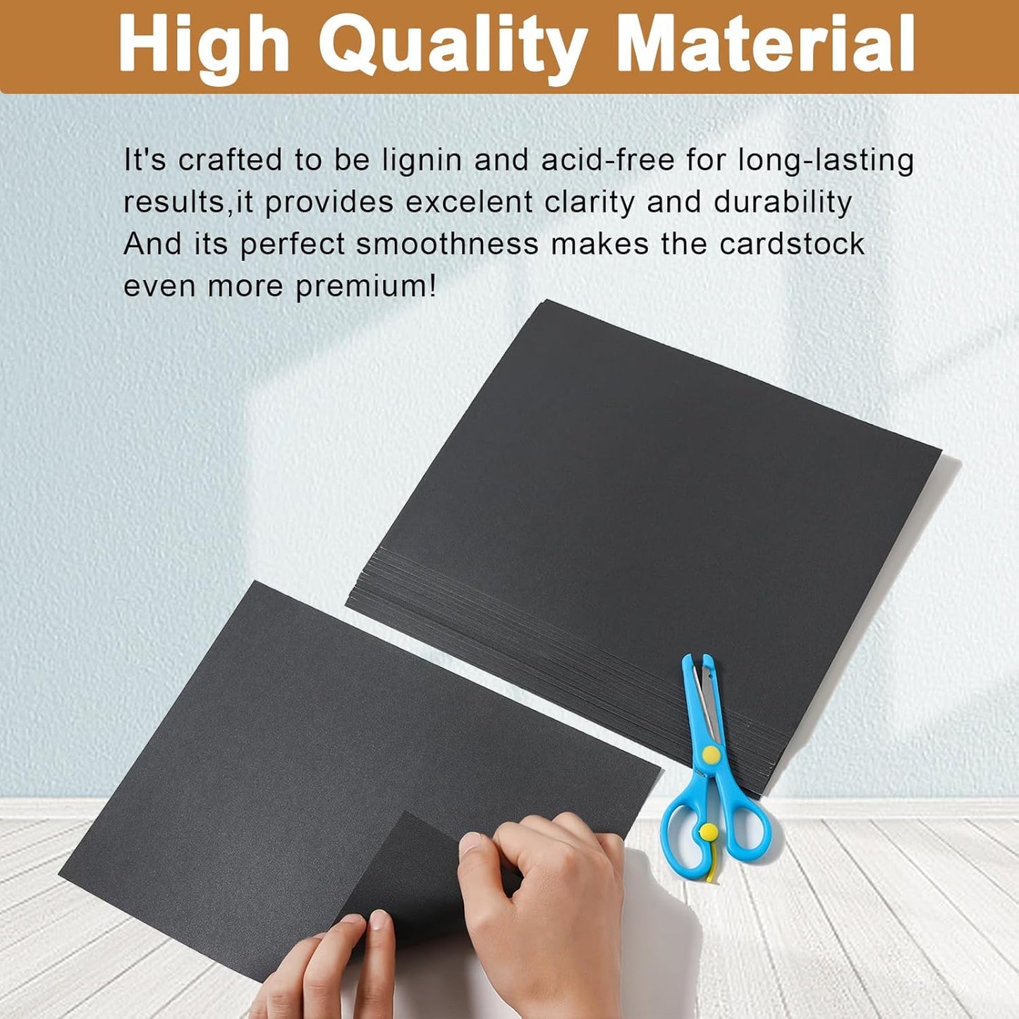 28 Sheets Shimmer Black Cardstock 8.5 x 11 Heavyweight Paper, 250gsm/92lb Black Construction Paper Card Stock for Making Card, Greeting Cards, Office, Scrapbooking, Wedding Invitations