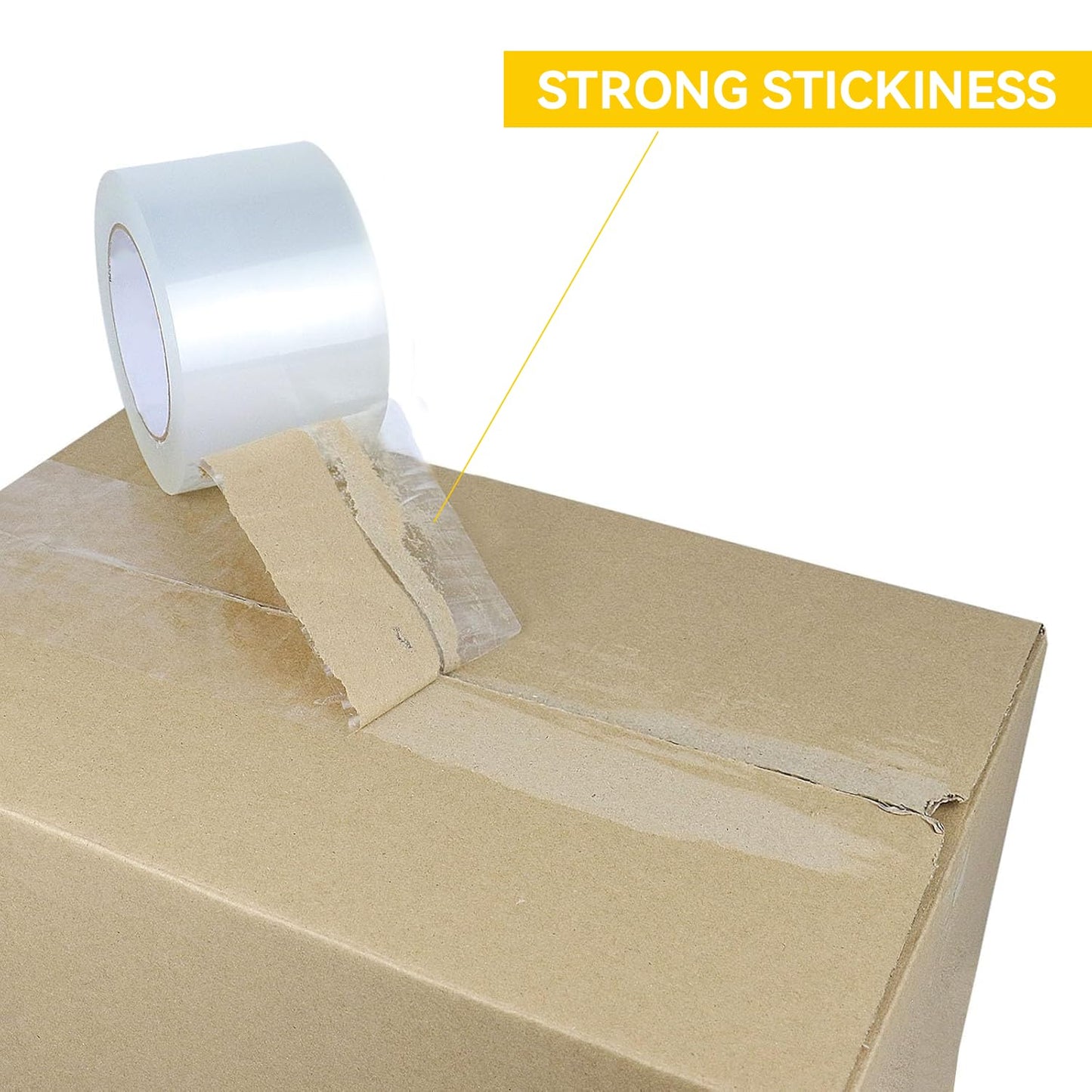 Clear Packing Tape Refills, Total 1320 yd., Heavy Duty Shipping Tape, Each 2 inch x 110 Yards x 2 mil Thick for Shipping, Packaging, Sealing and Moving 12 Rolls