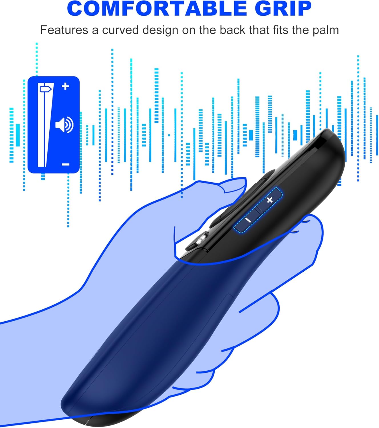 DinoFire USB Type C Wireless Presentation Clicker, BT&RF 2.4GHz Dual Modes Presenter Remote for PowerPoint Presentations Compatible with Bluetooth-Enabled Laptops Desktop Computers