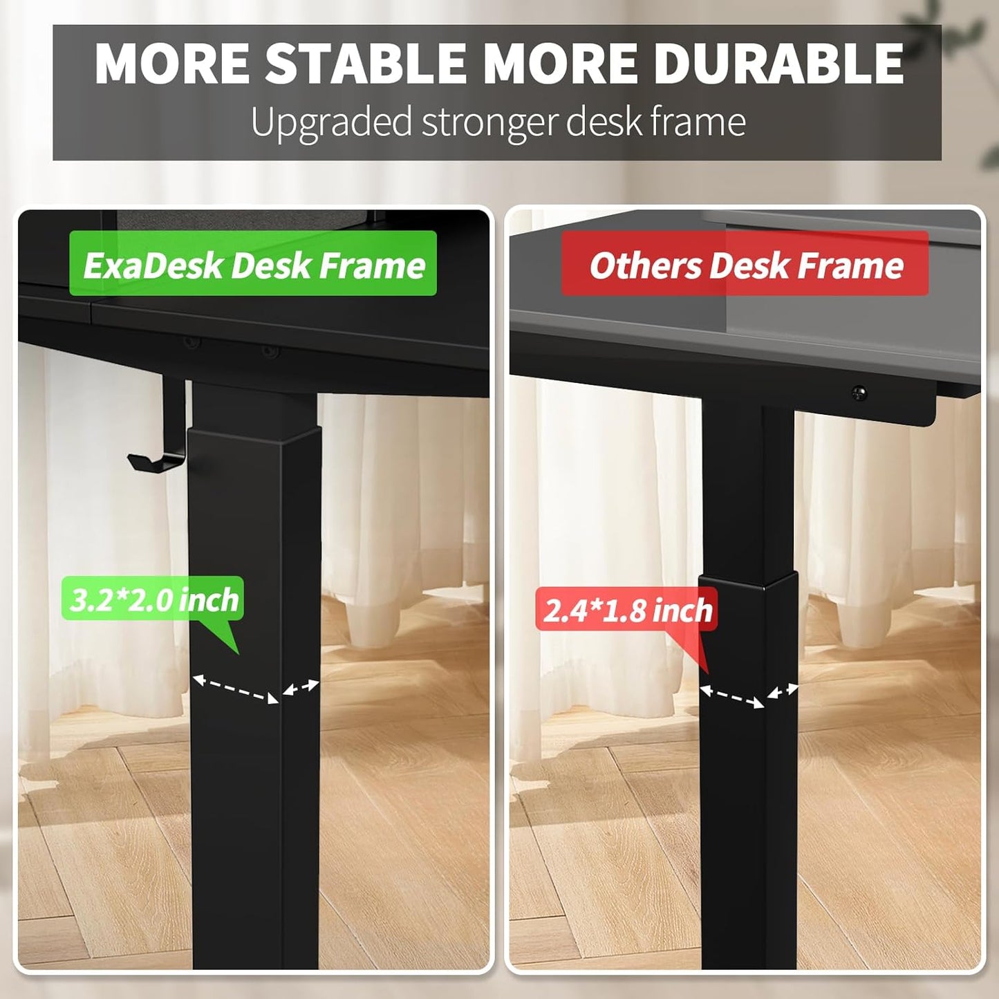 Electric Standing Widened Desk 63 * 30 Inches Adjustable Height with 4 Drawers, Double Storage Shelves Stand Up Desk, Home Office Workstation Sit Stand up Desk (Classical Black)