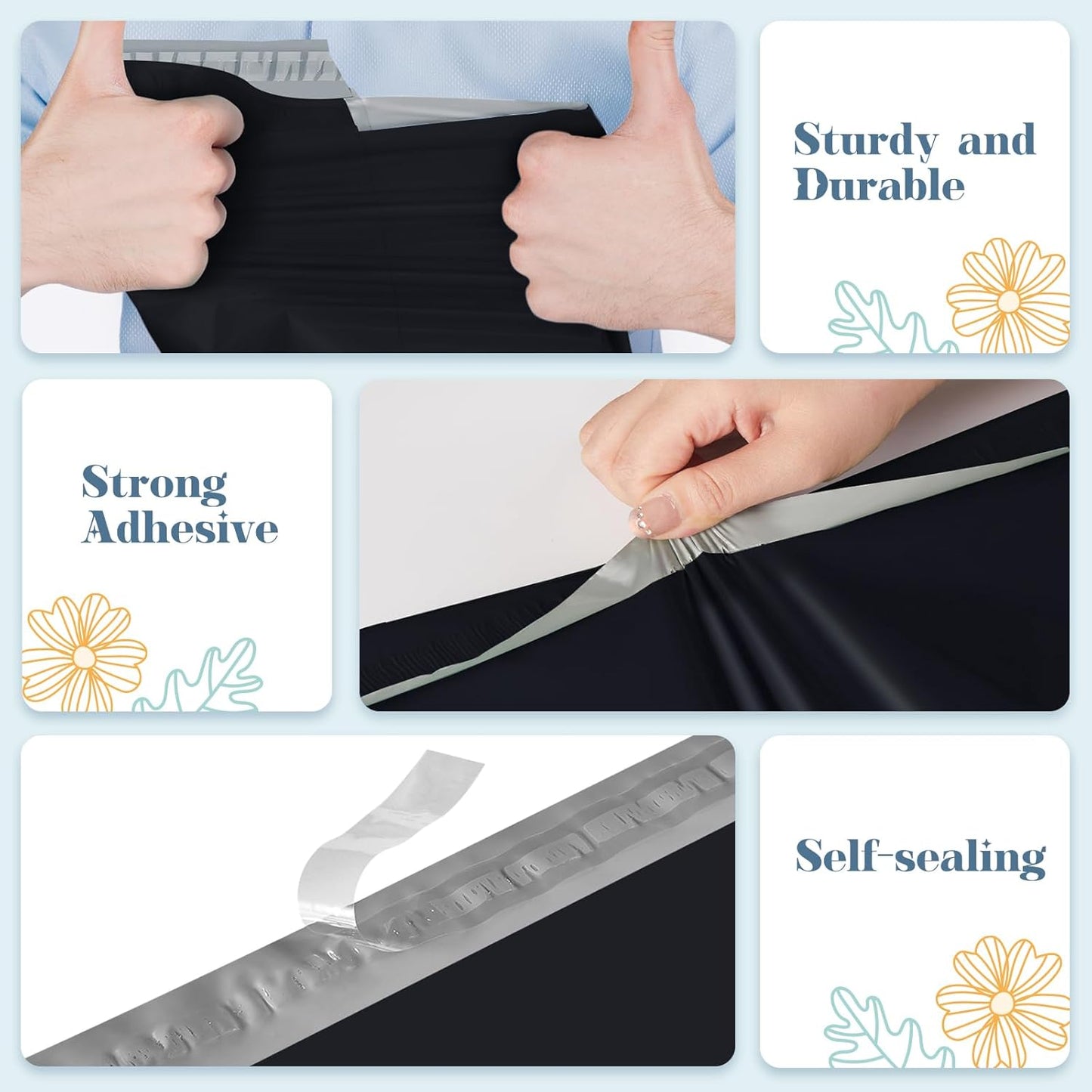 Fuxury 19x24 Inch 50 Pack Large Shipping Poly Envelopes Mailers,Self Adhesive Shipping Bags for Clothing,Waterproof and Flexible Package Shipping Bags for Small Business,Keep Items Protected