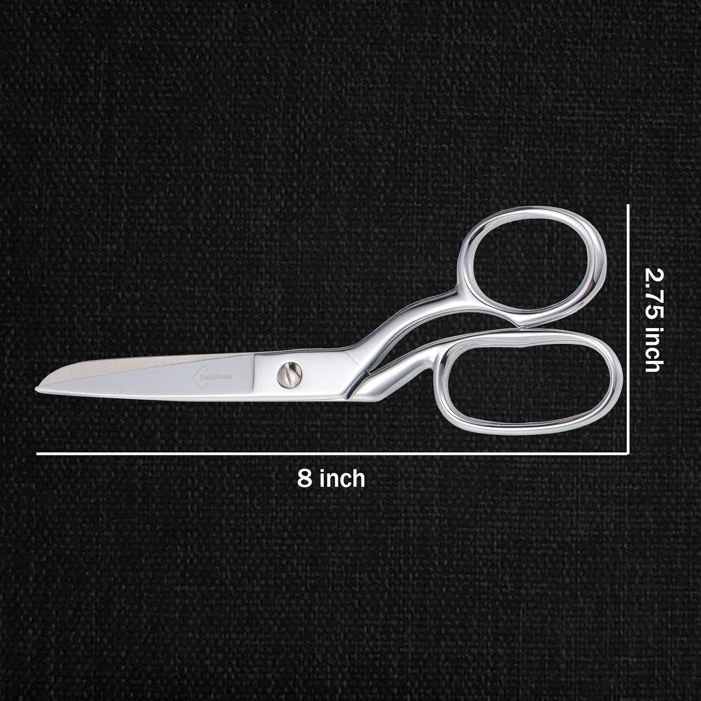 Stainless Steel Fabric Scissors – Professional Senior Tailor Sewing Scissors, Sharp Durable, Easily Cut Multiple Layers Fabrics, 8-Inch