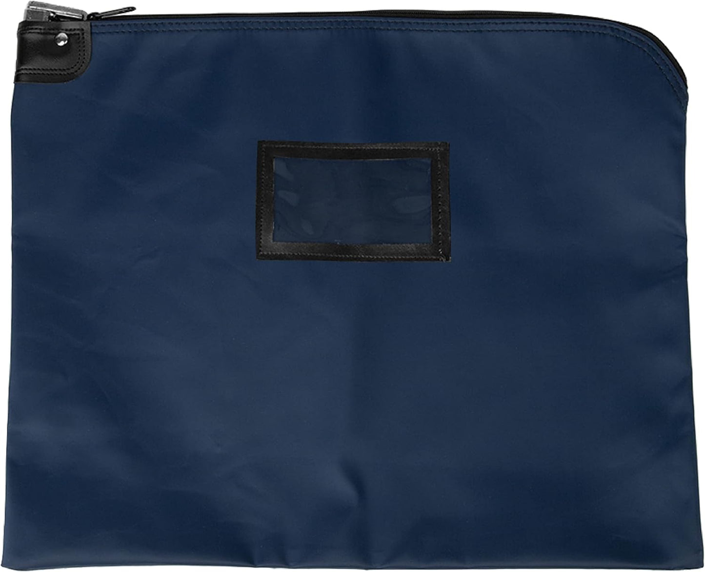 BankSupplies HIPAA Locking Courier Bags | Navy Blue | 19W x 15H | Durable Laminated Nylon Fabric | Metal Pop Up Lock | For Money, Coins, Currency, Checks & Documents