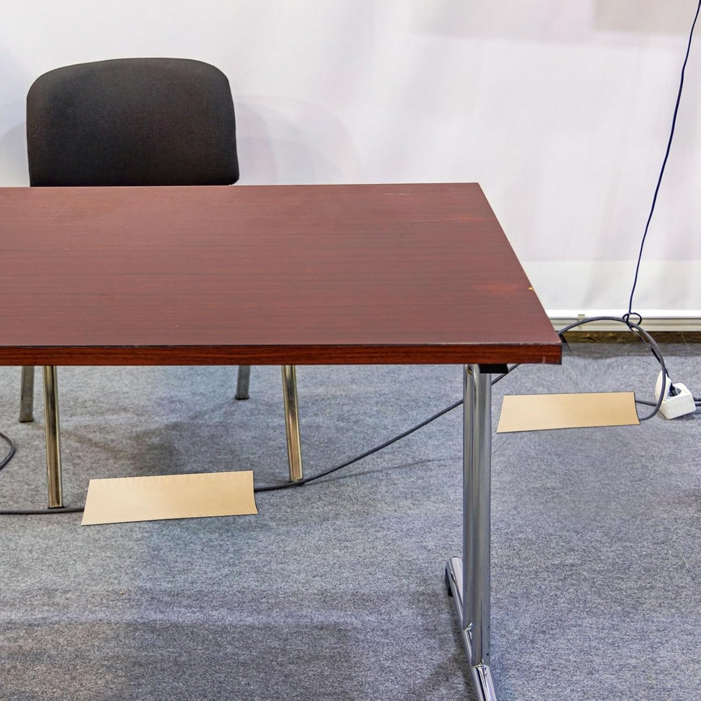 WILLBOND Carpet Cord Cover Cable Grip Floor Cover Cable Protector Management Only for Commercial Office Carpet(Khaki,39.37 ft)