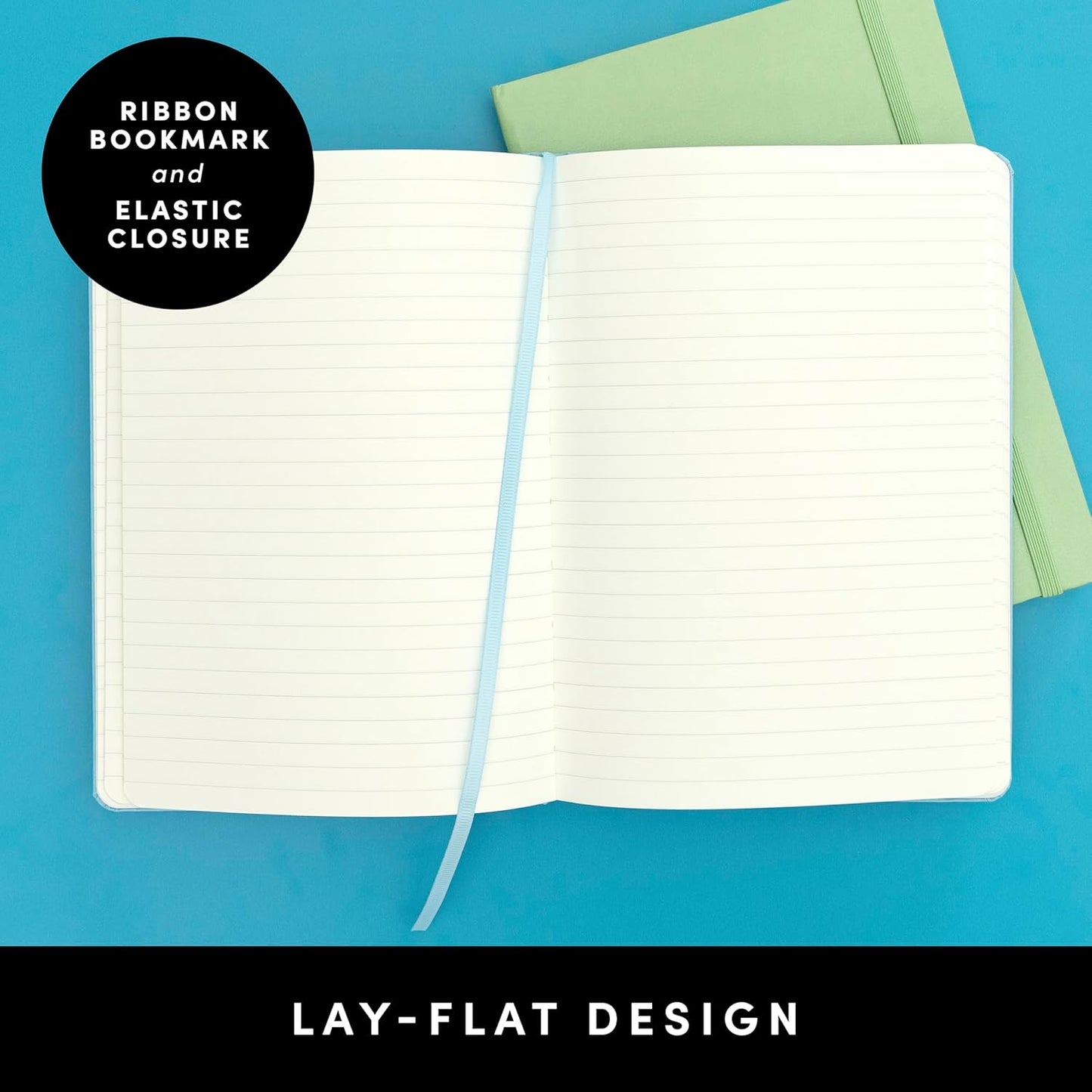 PAPERAGE Lined Journal Notebook, (Red), 160 Pages, Medium 5.6 in x 8 in - 100 GSM Thick Paper – Hardcover Journaling Notebook for Work, School & Note Taking