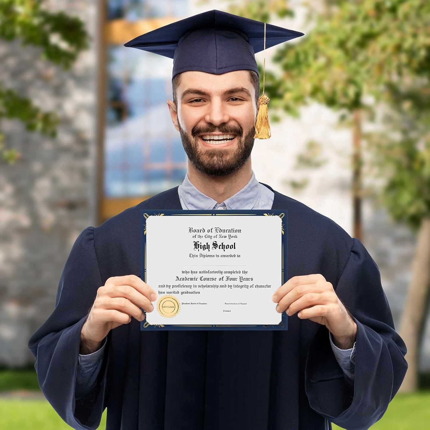 Fainne Certificate Holder Foil Border Bulk 8.5 x 11 Inch Single Sided Award Diploma Cover for Letter Size Cardstock Document Paper Graduation School Marriage Supplies (150 Pcs)