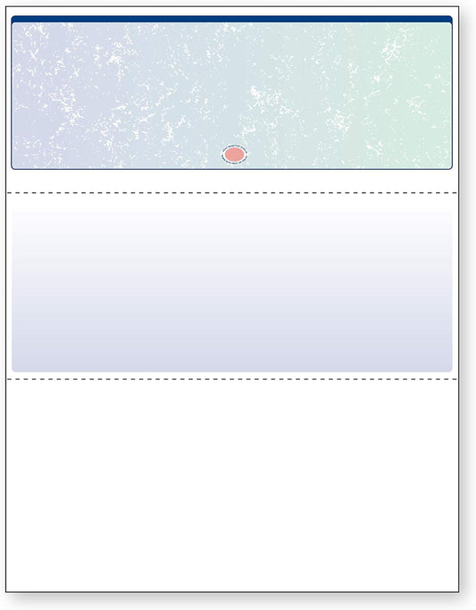 DocuGard Blue/Green Premier Prismatic Top High Security Check Paper - QuickBooks & Laser/Inkjet Printer Compatible - 13 Security Features - 500 Blank Business Checks (04533)