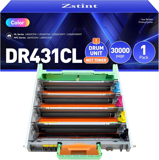 DR431CL Drum Unit Printer High Yield Replacement for Brother DR-431CL Imaging Drum Compatible with HL-L8360CDW MFC-L8900CDW MFC-L8690CDW HL-L8260CDW MFC-L8610CDW MFC-L8905CDW MFC-L9570CDW HL-L8360CDWT