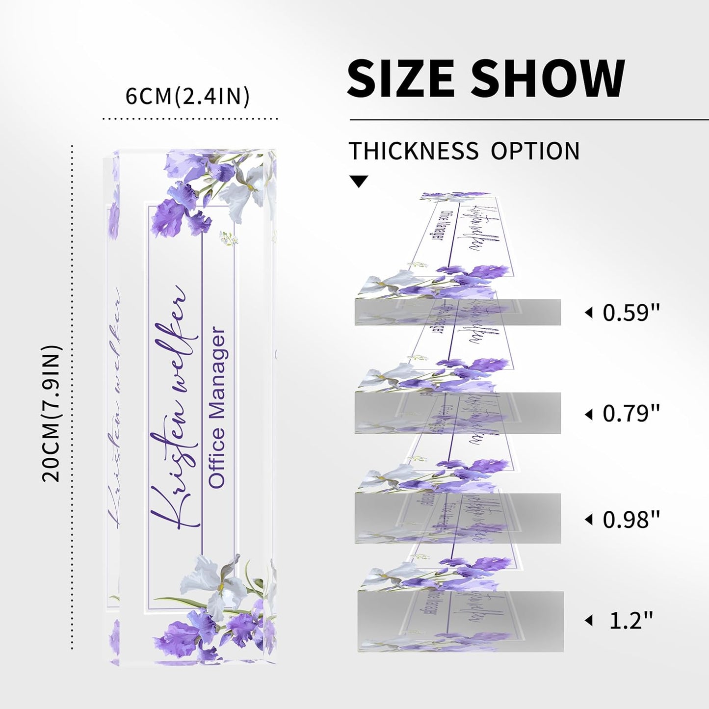 Name Plate for Desk Desk Name Plate Personalized, Office Desk Decor for Women & Men, Employee Appreciation Gifts The Office Gifts for Boss, Manager, Teacher, Nurse