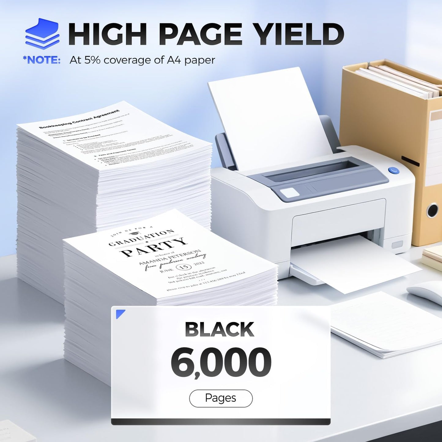 56F1000 Toner Cartridge with chip Black 1-Pack Replacement for Lexmark 56F1000 56F1H00 56F000G Toner Compatible with Lexmark MS321 MS421 MS521 MS621 MS622 MX321 MX421 MX521 MX522 MX622 Laser Printer