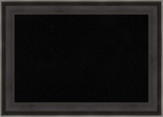 Amanti Art Black Cork Board for Wall, 20x28 Vision Board with Black Wood Frame, Medium Corkboard Office Decor for Home Organization, Casual Corkboard Pinboard to Display Items for Home Organization