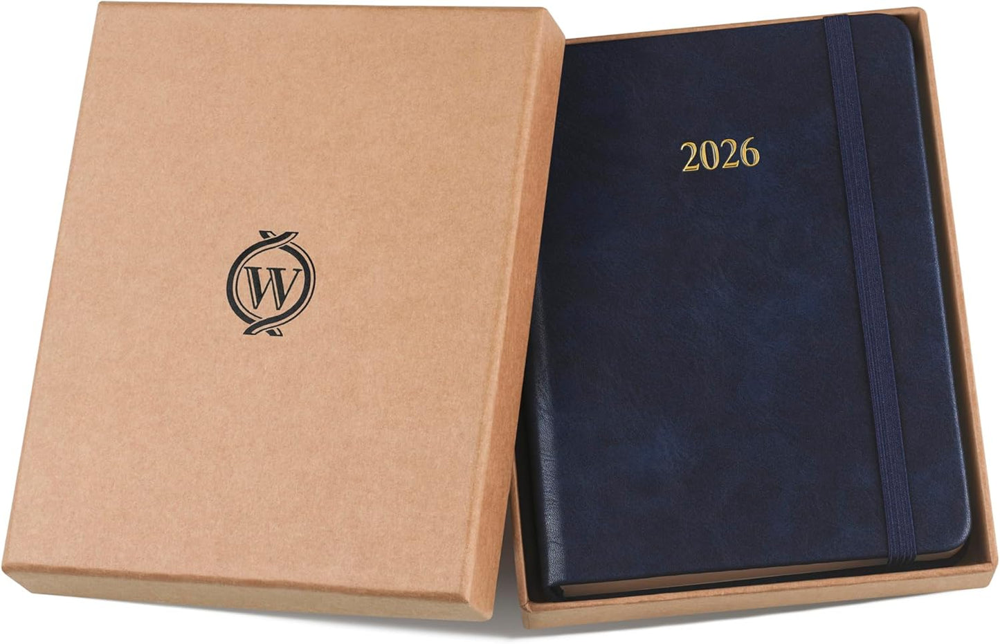 Wykeham's Executive 2026 Daily Journal Planner – US Public Holidays & Format – Customization Available (Royal Blue, A6)