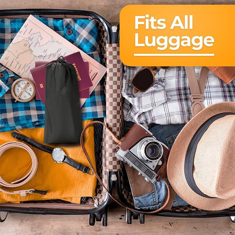 Adjustable Foot Hammock for Airplane Travel Accessories, Footrest Black, Desk Foot Hammock for Travel Airplane Comfy Foot Hanger (2pcs)