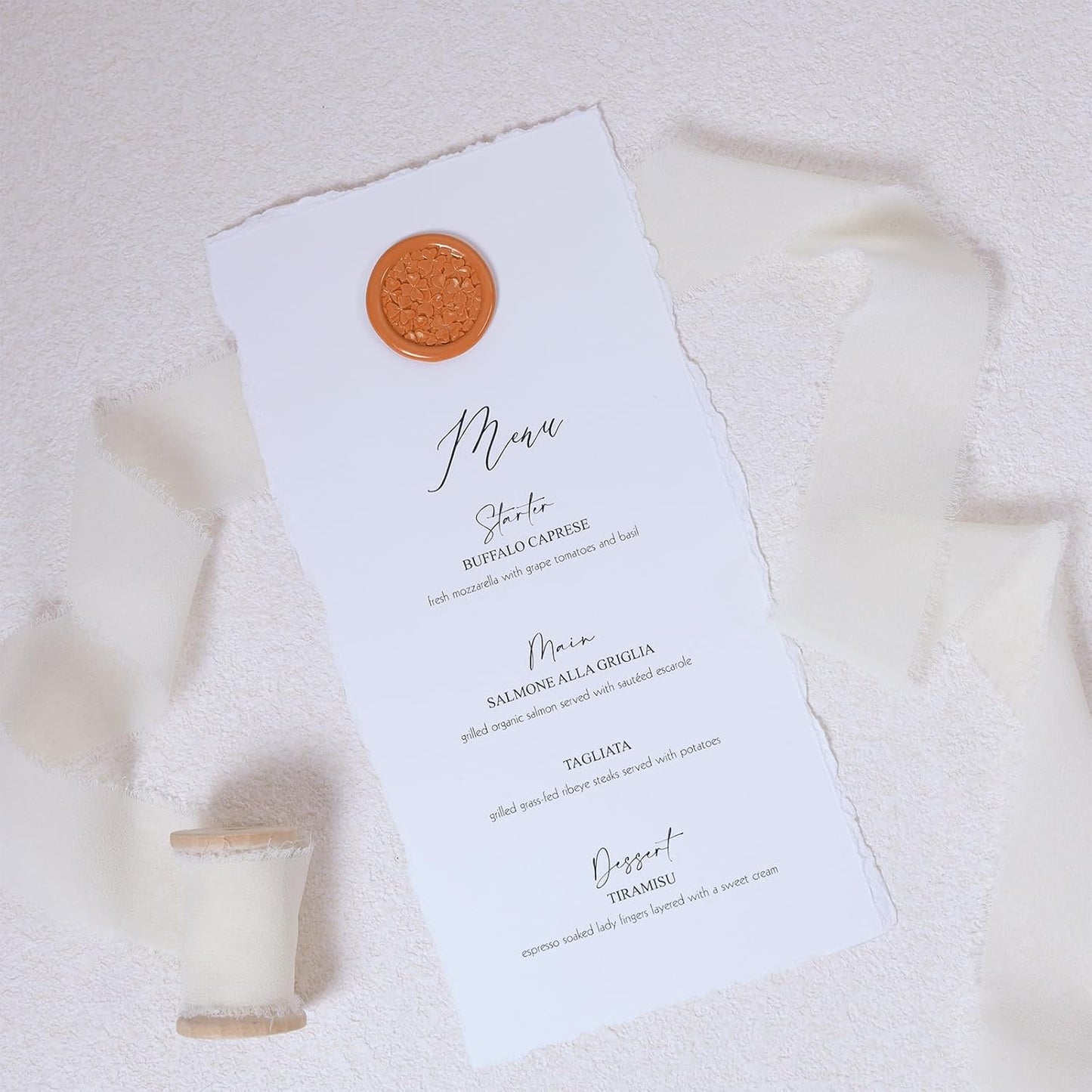 UNIQOOO Rust Orange Sealing Wax Sticks for Wax Seal Stamp - Perfect for Wedding Invitations, Cards Envelopes, Snail Mails, Wine Packages, Christmas Gift Ideas, Pack of 8