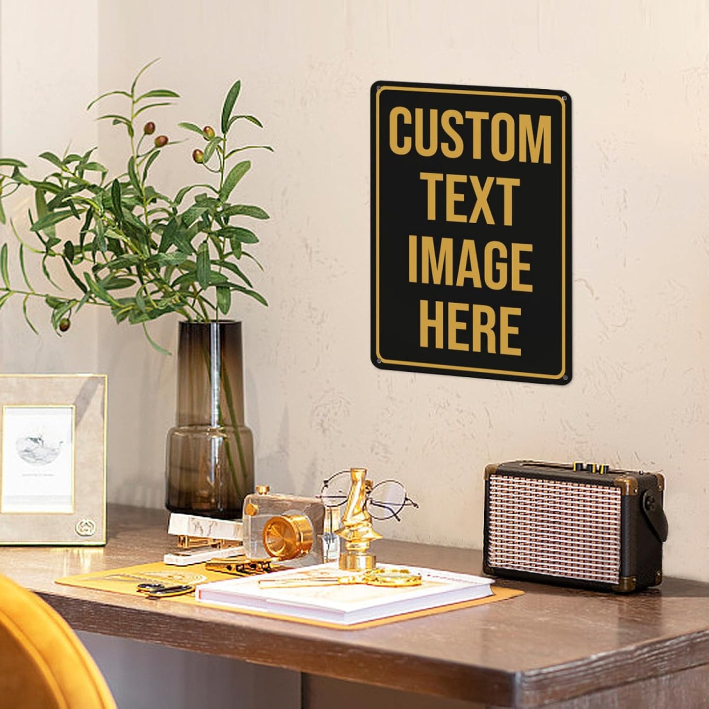 Custom Metal Signs - Personalized Signs for Home, Office & Bar - 16"x12"