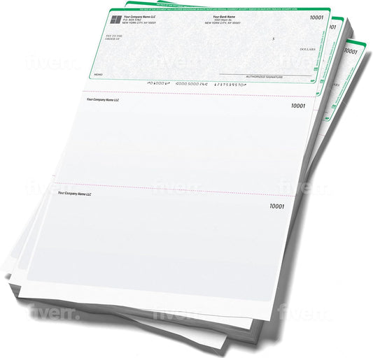 Computer Checks Compatible W/QB Check On Top [250 Sheets]