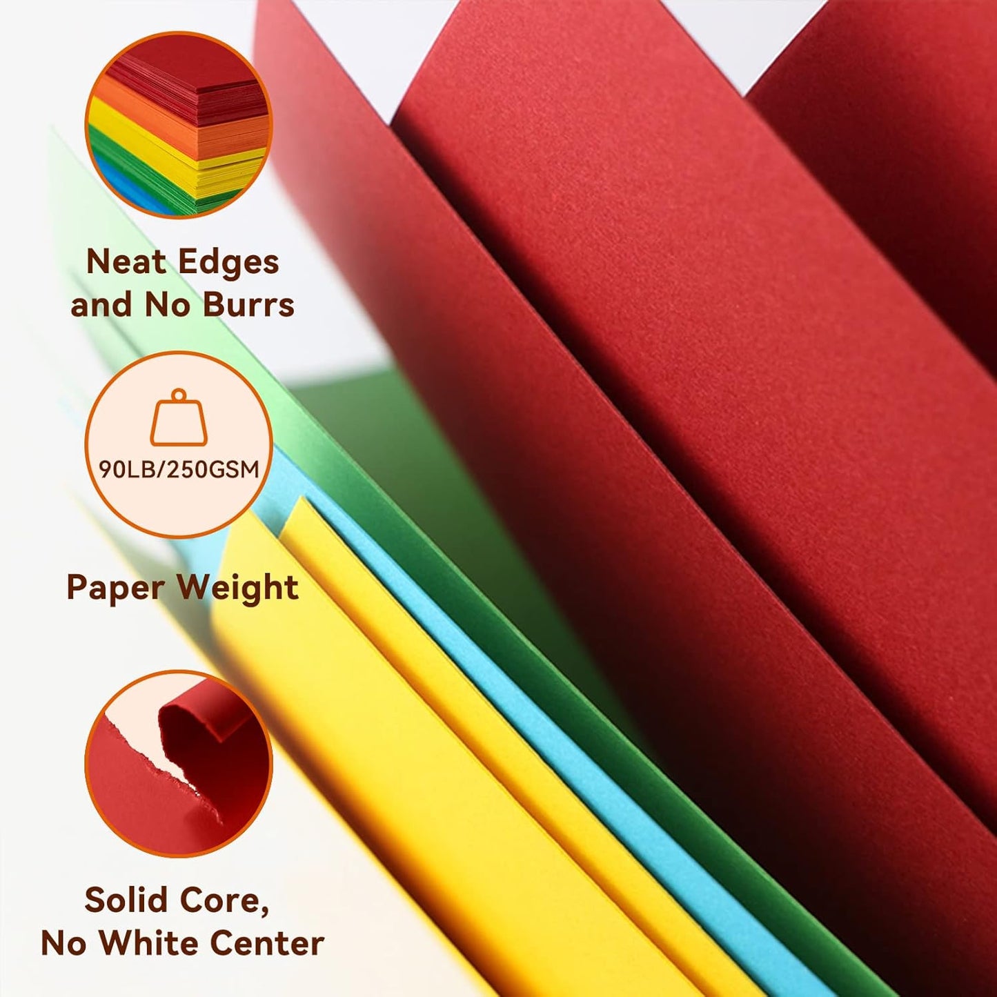 Colored Cardstock Paper, A4 Heavy Card stock 30 Assorted Colors for Cricut, Thick Paper for Card Making, Scrapbooking, Printer, Craft (80lb / 230gsm)