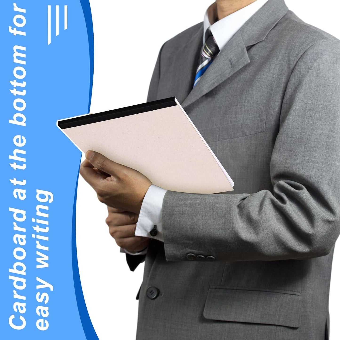 Gueevin 200 Pcs Legal Pads 5x8 Inch Note Pads Lined Small Notepads Bulk Wide Ruled Writing Paper 5 x 8 Mini Notebook for School, College, Office, Classroom Supplies, 40 Sheets (White)