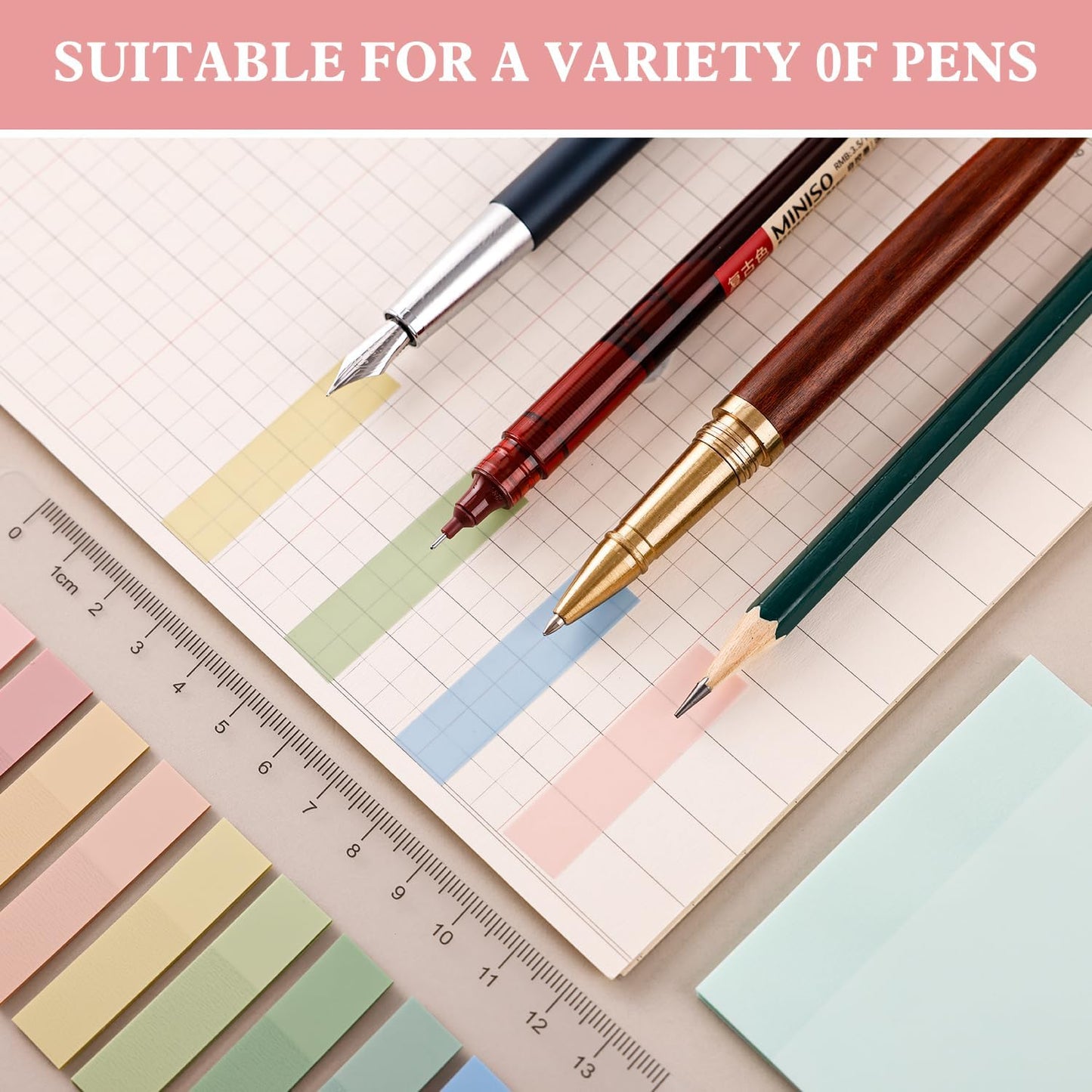 12pcs highlighters Pastel Bulk Assorted Colors Yellow Blue 4 Pads Transparent Sticky Notes tabs Yellow 3x3 Bulk Ruler 6 inch Comes with Colored Labels Sticky Index Tabs Page Book Marker