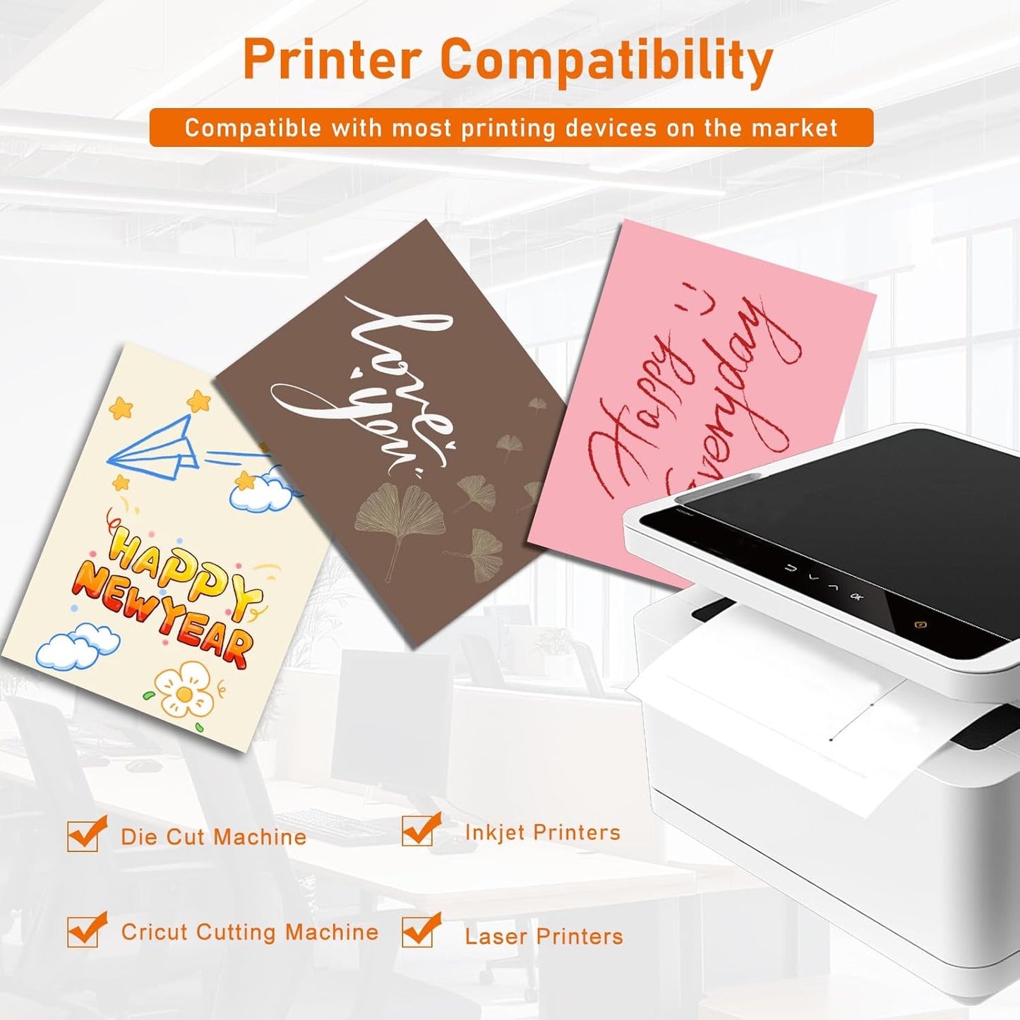 40 Sheets Colored Cardstock 8.5 x 11 Craft Paper, 20 Assorted Colors 75lb Thick Construction Paper Card Stock for DIY Making Cards, Wedding Invitations, School, Memus, Birthday Decorations