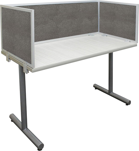 OBEX Acoustic Mounted Screen Privacy Panel Table Top Separator, Sound Blocking Desk Divider (Graphite, 18" X 24")